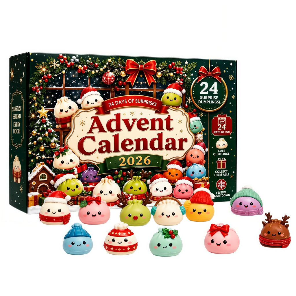 Christmas Advent Calendar: 24-Day Dumpling Squishy Surprise Gift Box