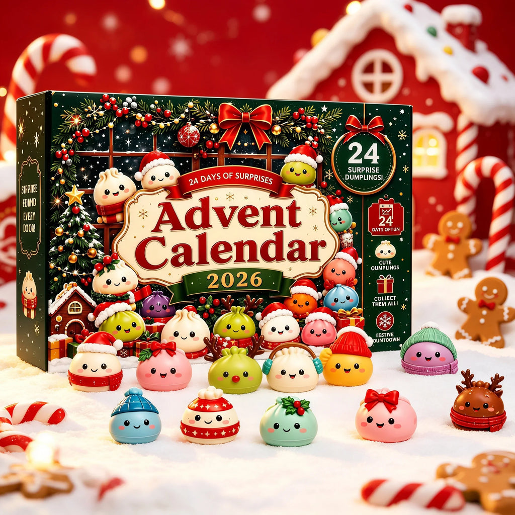 Christmas Advent Calendar: 24-Day Dumpling Squishy Surprise Gift Box